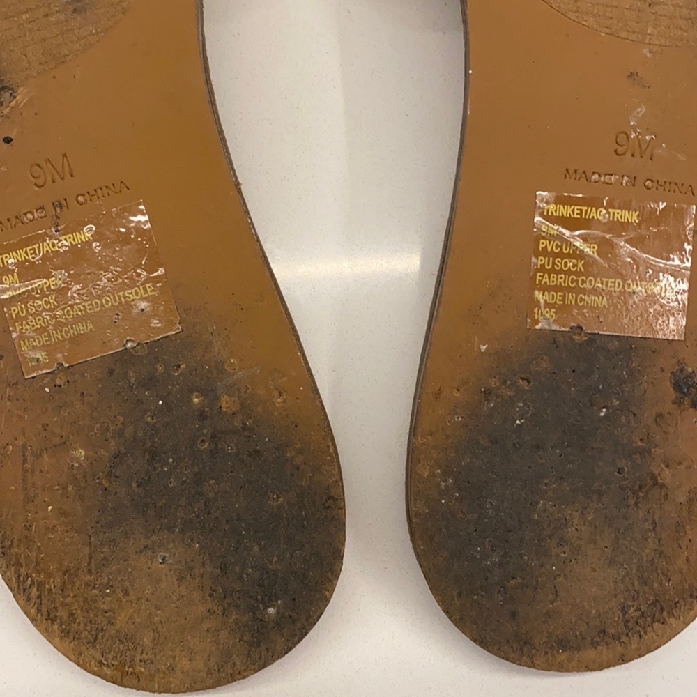 Aqua Trinket Embellished Slide Sandals - Picture 7 of 8